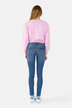 Jean skinny bleu CLARI femme, BLUE JEANS, taille 26, porté par Lilou (1m75) – photo 5