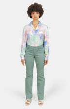 Jean bootcut sage BELLA femme, SAGE, taille 26, porté par Marie (1m71) – photo 2