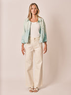 Veste Bicolor oversize VICTOIRE femme, BICOLOR, taille XS, porté par Zoé (1m76) – photo 2