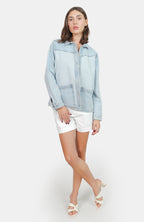 Veste légère patchwork VIVIAN femme, PATCHWORK, taille XS, porté par Claire (1m76) – photo 2