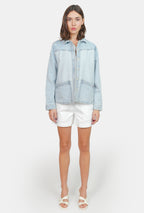 Veste légère patchwork VIVIAN femme, PATCHWORK, taille XS, porté par Claire (1m76) – photo 3