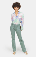 Chemise à motifs Pastel B HELENE femme, PASTEL B, taille XS, porté par Marie (1m71) – photo 2