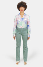 Chemise à motifs Pastel B HELENE femme, PASTEL B, taille XS, porté par Marie (1m71) – photo 3