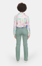 Chemise à motifs Pastel B HELENE femme, PASTEL B, taille XS, porté par Marie (1m71) – photo 5