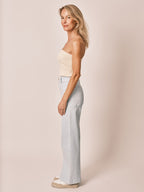 Jean évasé baby blue FAUVE femme, BABY BLUE, taille XS, porté par Jessica (1m75) – photo 3