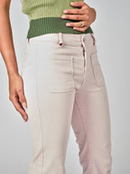 Jean bootcut rose BELLA femme, BABY PINK, taille 25, porté par Valentine (1m70) – photo 5