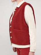 Veste sans manches VITA brick femme, BRICK, taille XS, porté par Priscilla (1m76) – photo 4