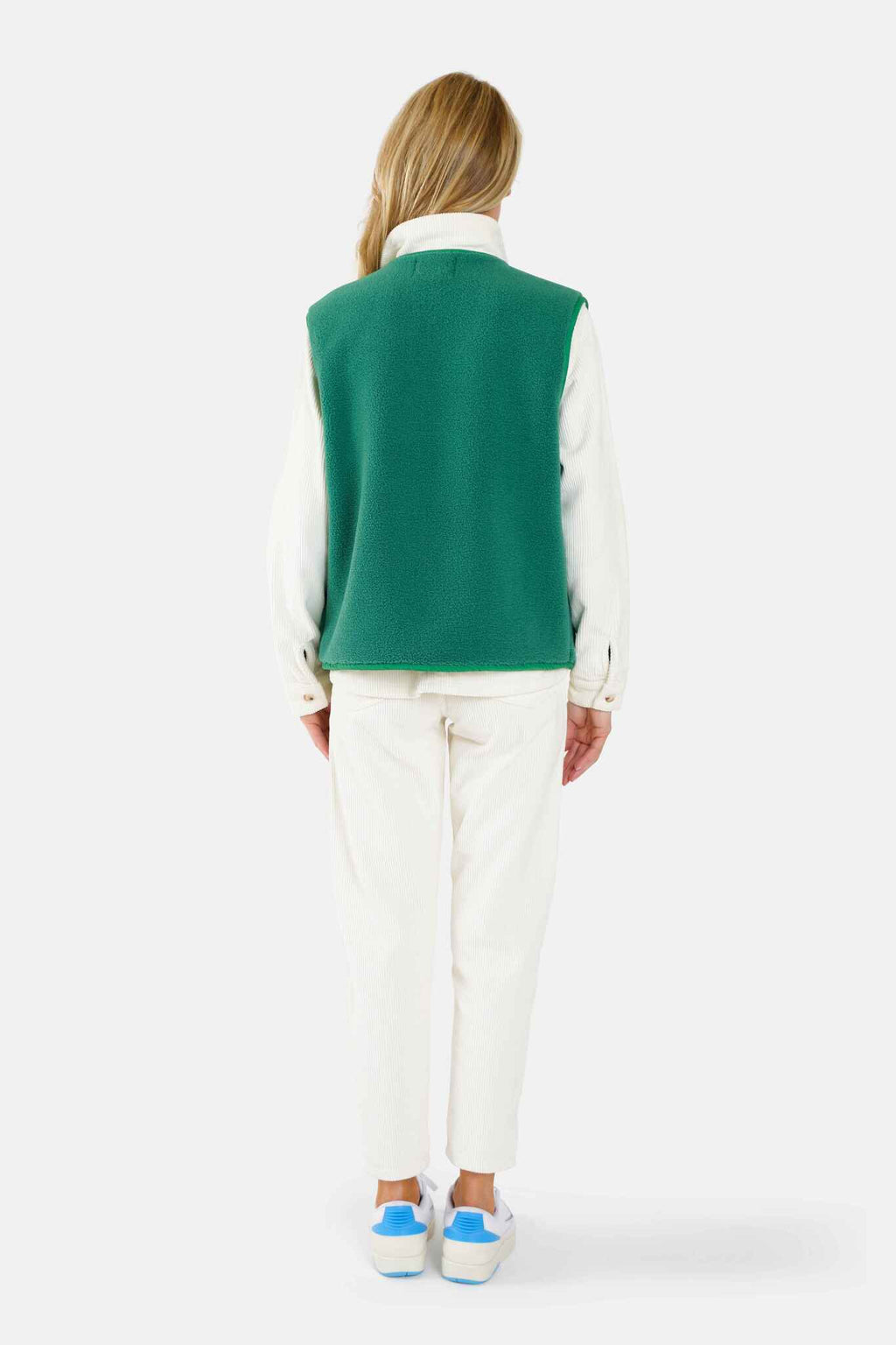 Veste sans manches VITA vert femme, GREEN, taille XS, porté par Jessica (1m75) – photo 4