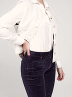 Veste sans manches VITA blanc femme, WHITE, taille XS, porté par Priscilla (1m76) – photo 4