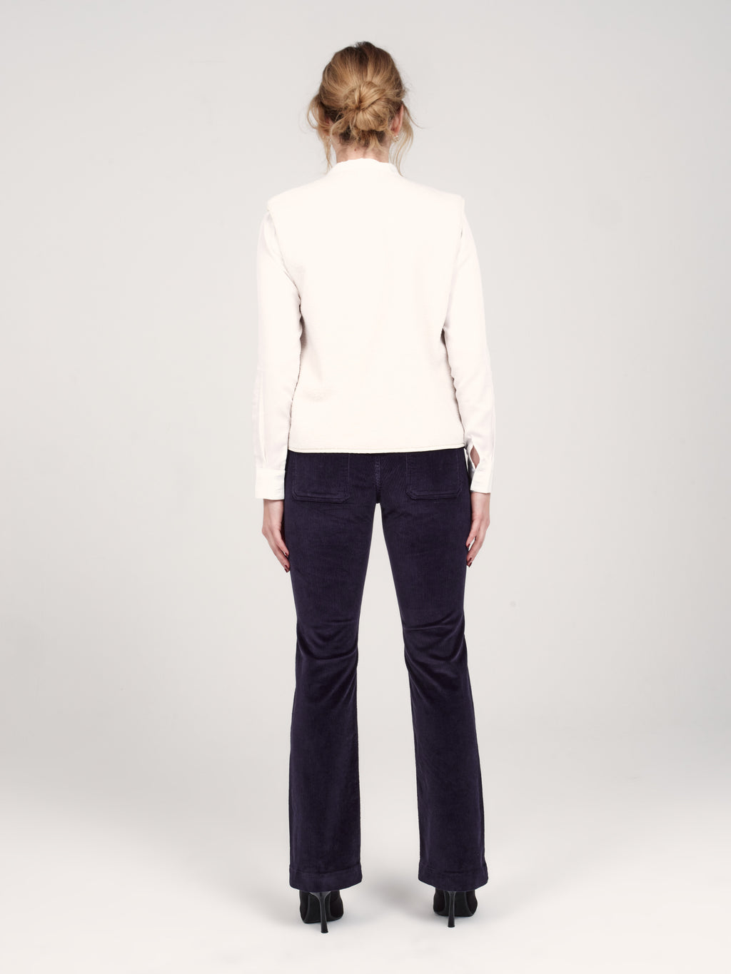 Veste sans manches VITA blanc femme, WHITE, taille XS, porté par Priscilla (1m76) – photo 6