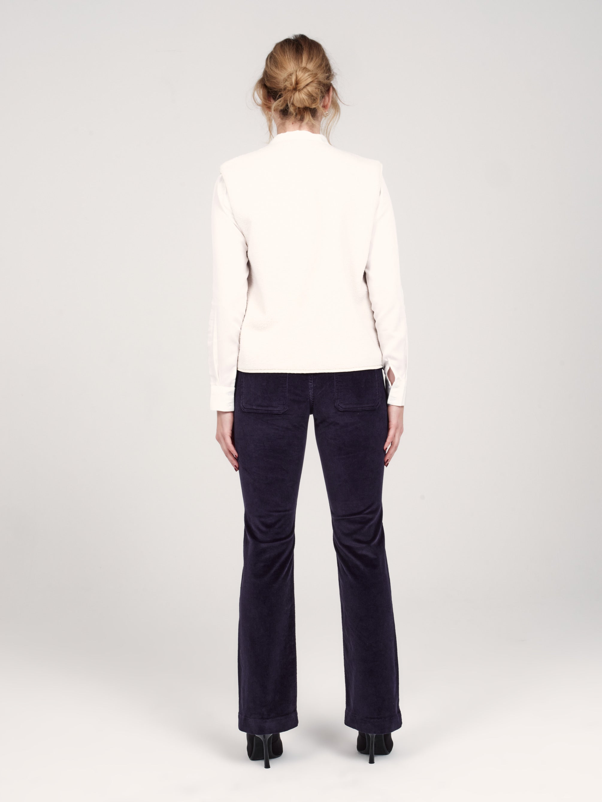 Veste sans manches VITA blanc femme, WHITE, taille XS, porté par Priscilla (1m76) – photo 6