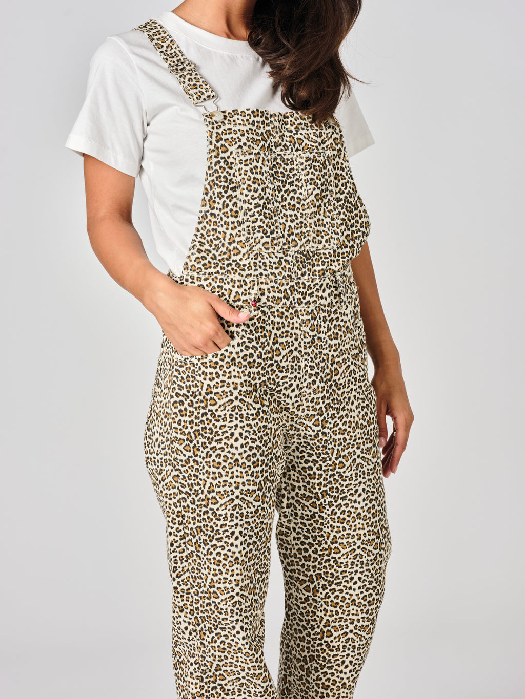 Salopette léopard DESIRE femme, LEOPARD, taille XS, porté par Valentine (1m70) – photo 5