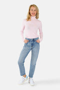 Jean mom bleu PATRICIA femme, BLUE, taille 26, porté par Jessica (1m75) – photo 2