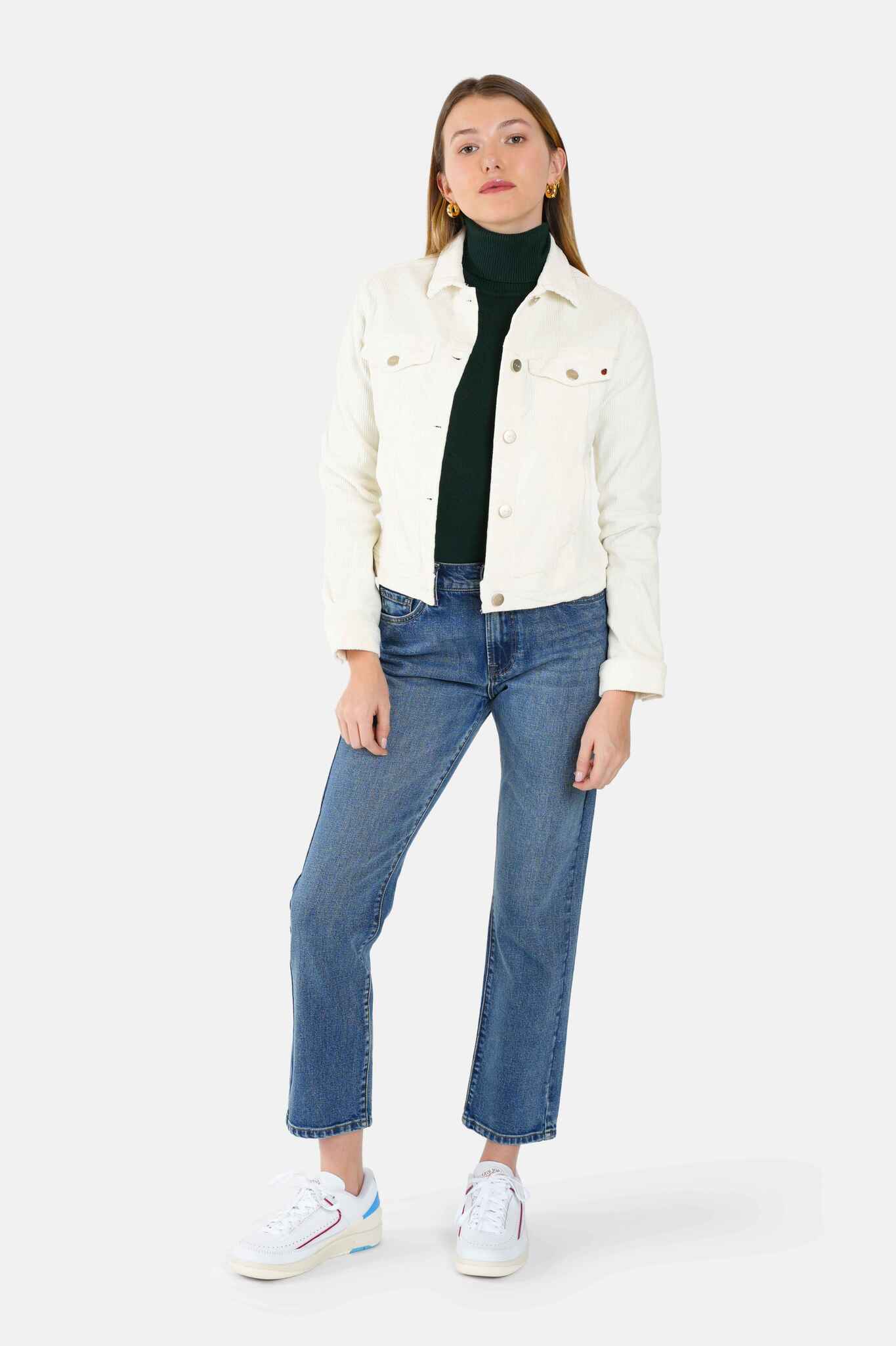 Jean mom stone PATRICIA femme, STONE, taille 26, porté par Lilou (1m75) – photo 4