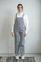 Salopette marine DESIRE STRIPE femme, NAVY, taille XS, porté par Mathilde (1m72) (FAM PARIS) – photo 1