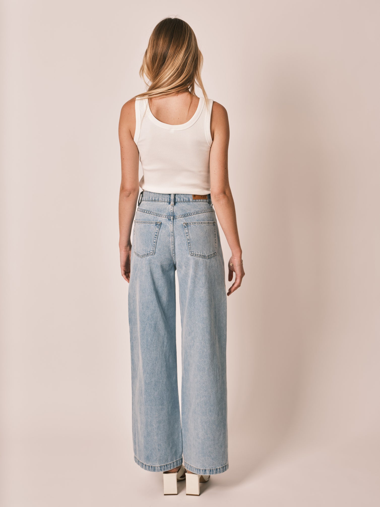 APRIL Blue Wide Jeans 