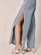 APRIL Blue Wide Jeans 