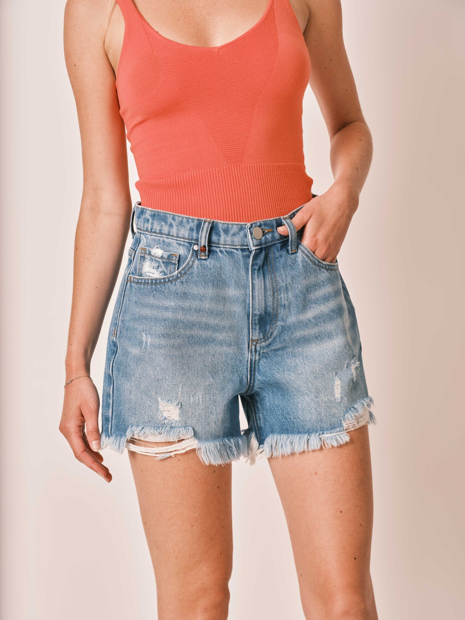 Short court ASHLEY en denim