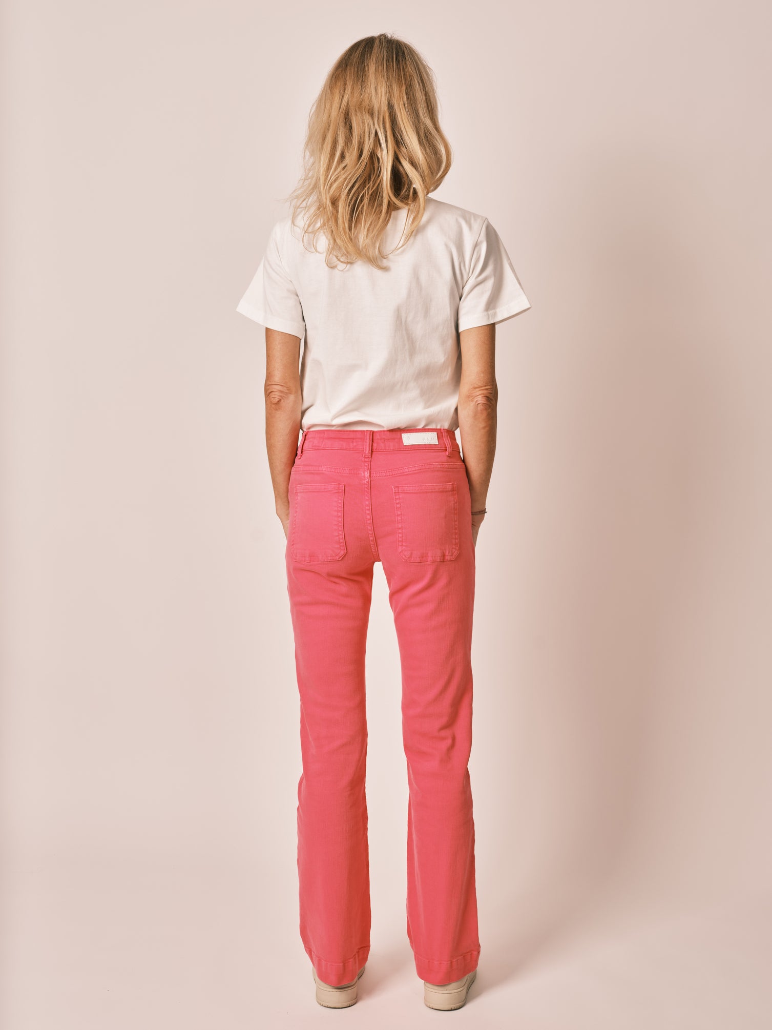 BELLA fuchsia bootcut jeans