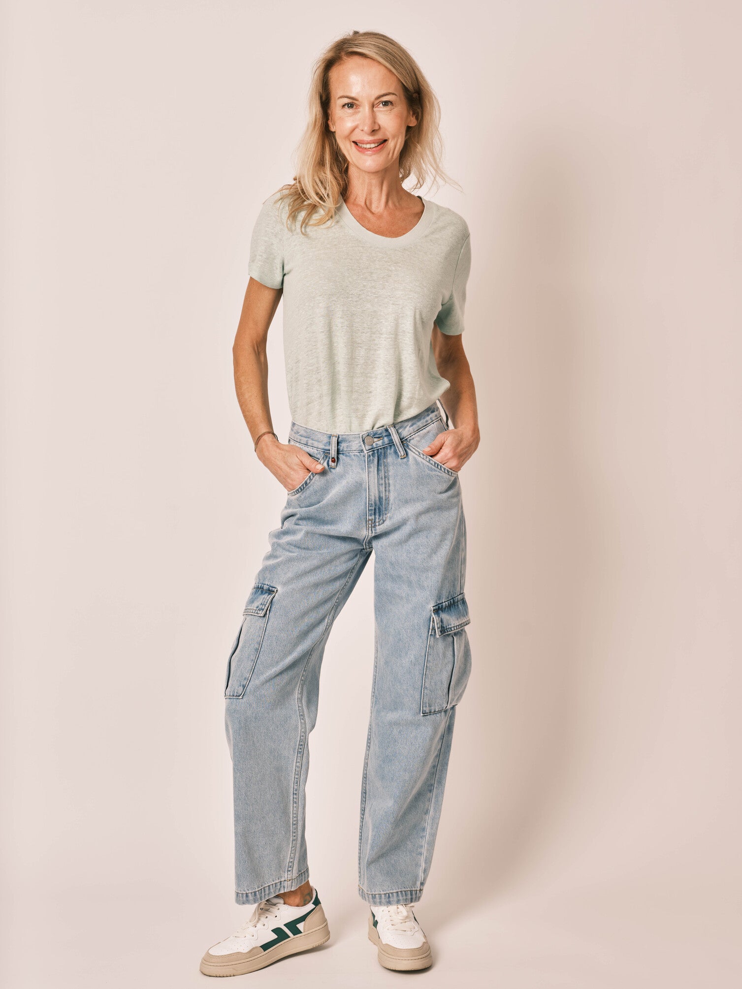 CHARLIE Blue Cargo Jeans