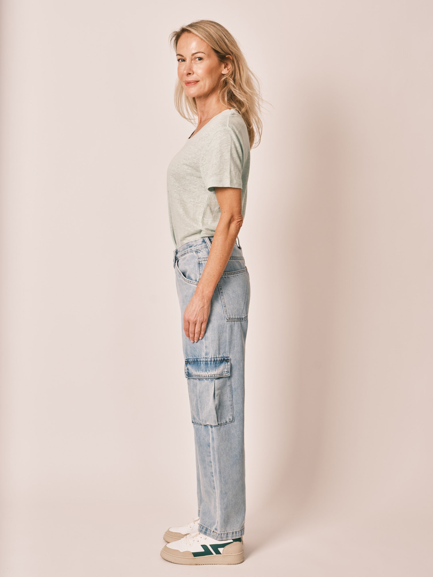 CHARLIE Blue Cargo Jeans