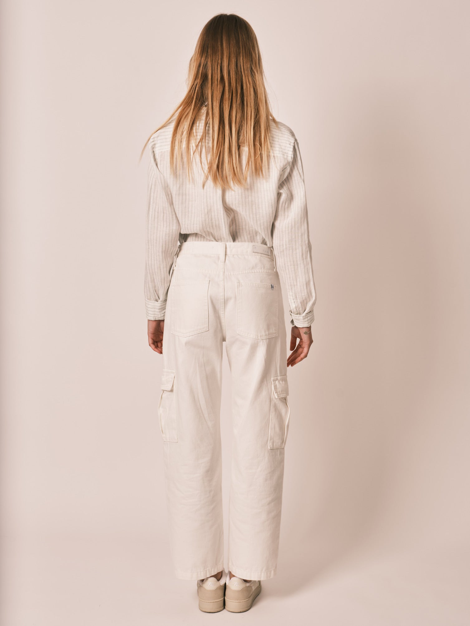 CHARLIE White Cargo Jeans