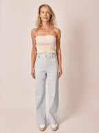 Baby blue flared jeans FAUVE