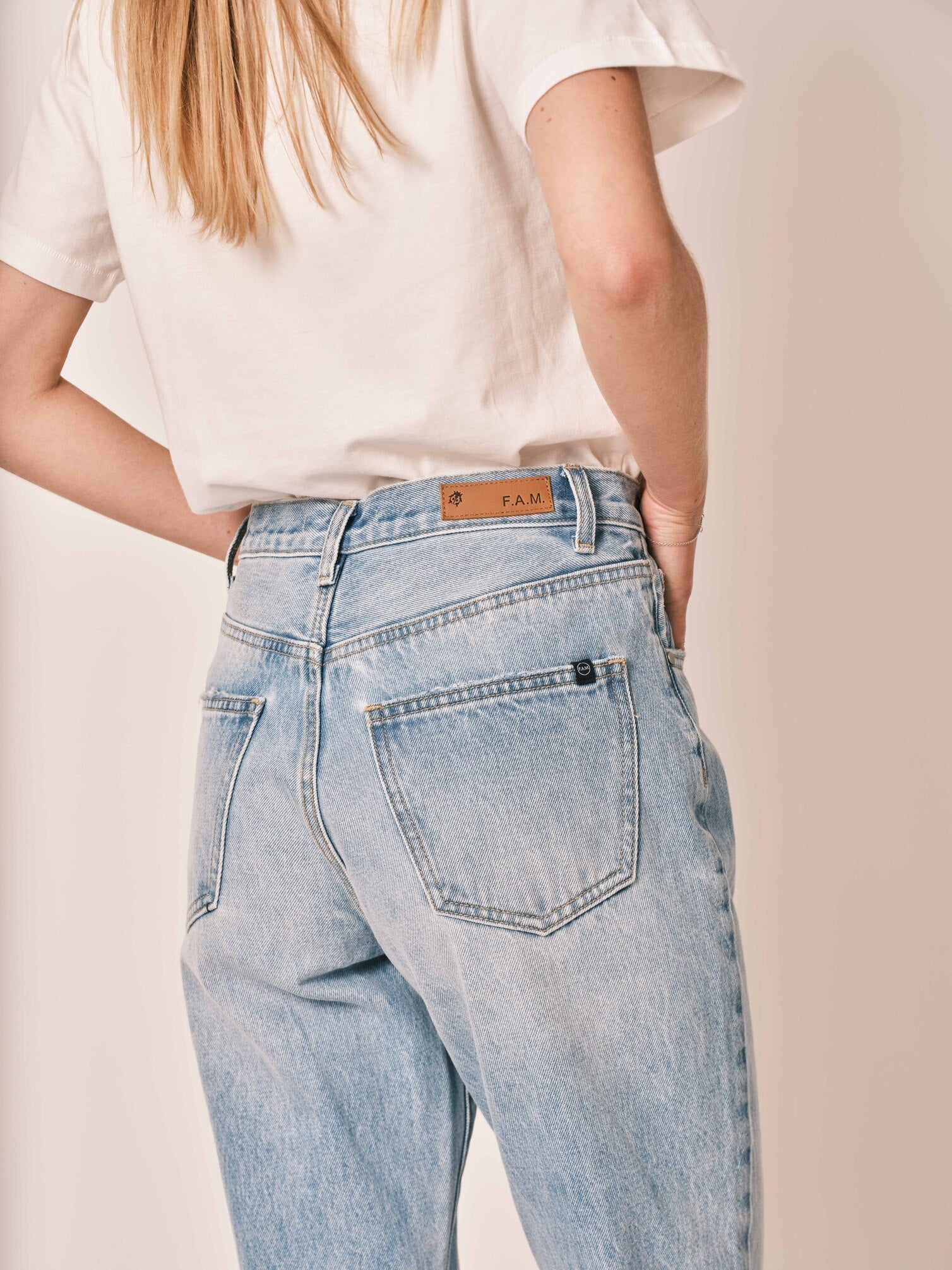 Jean boyfriend bleu clair MANON