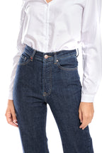 Jean straight cropped indigo POLA