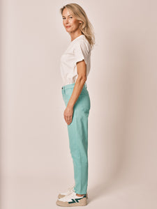 Jean mom mint taille haute POLLY