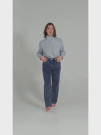 Pantalon straight en velours POLA