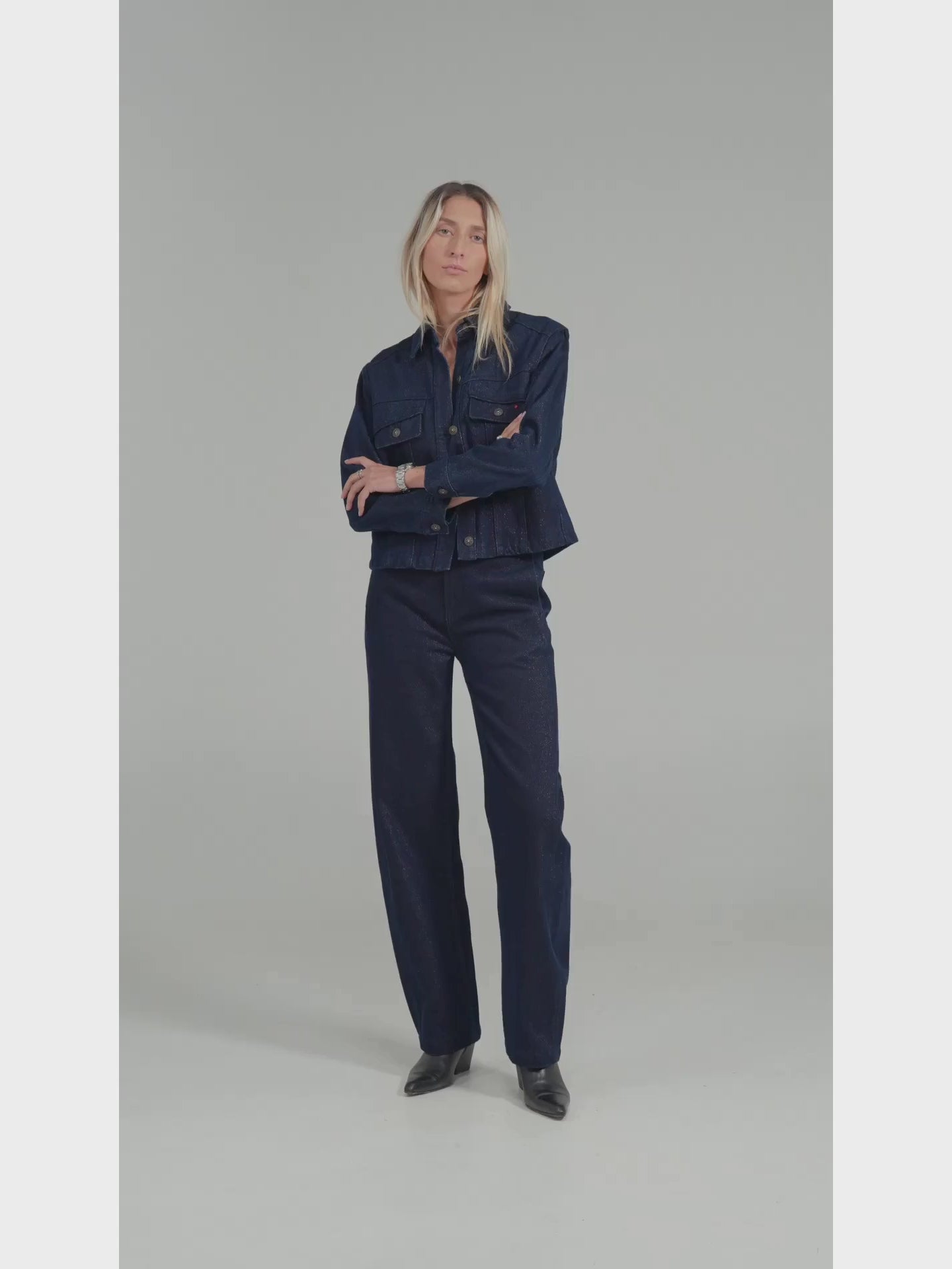 Veste en jean lurex VALSE