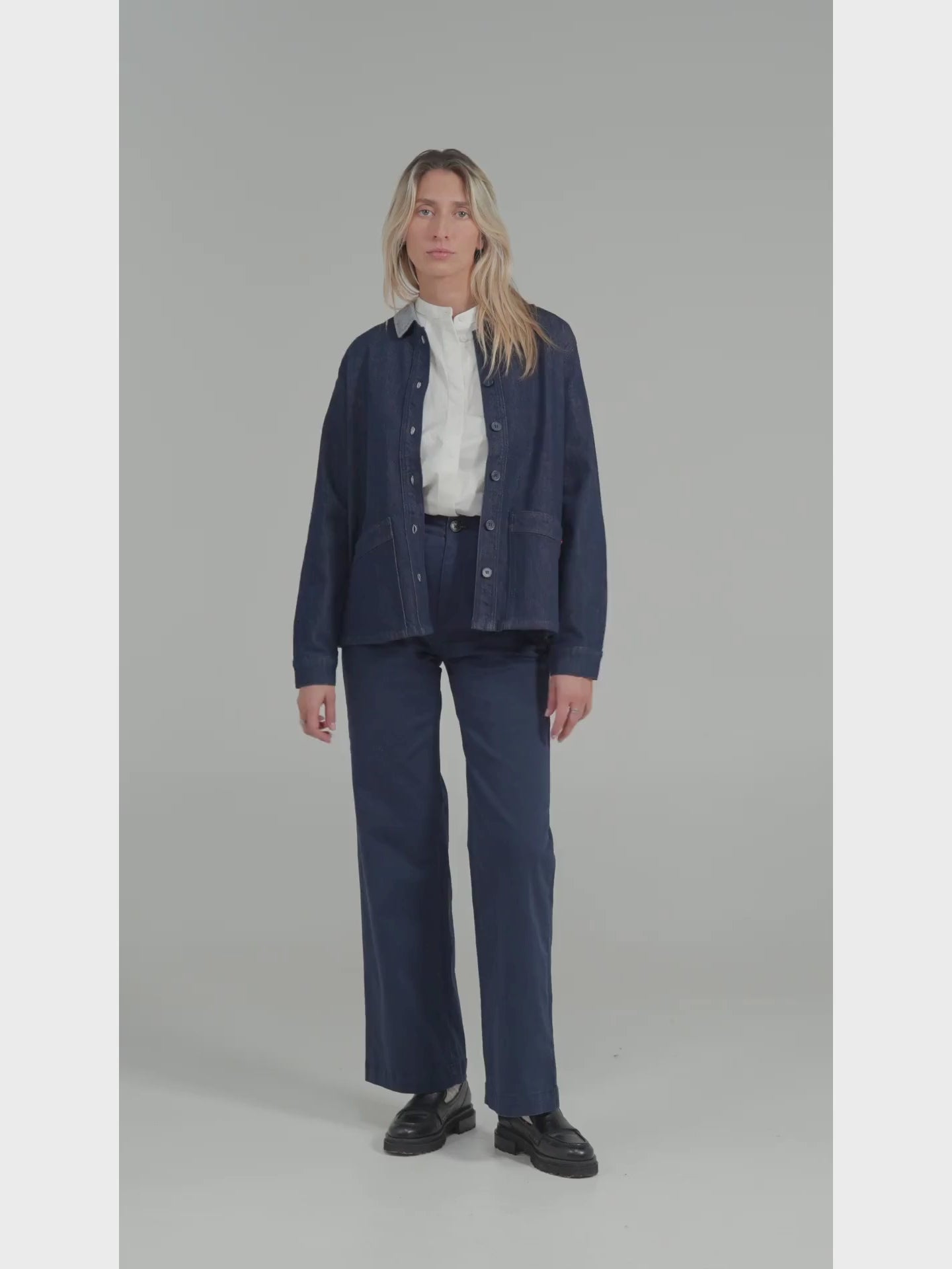 VIVIAN padded denim jacket