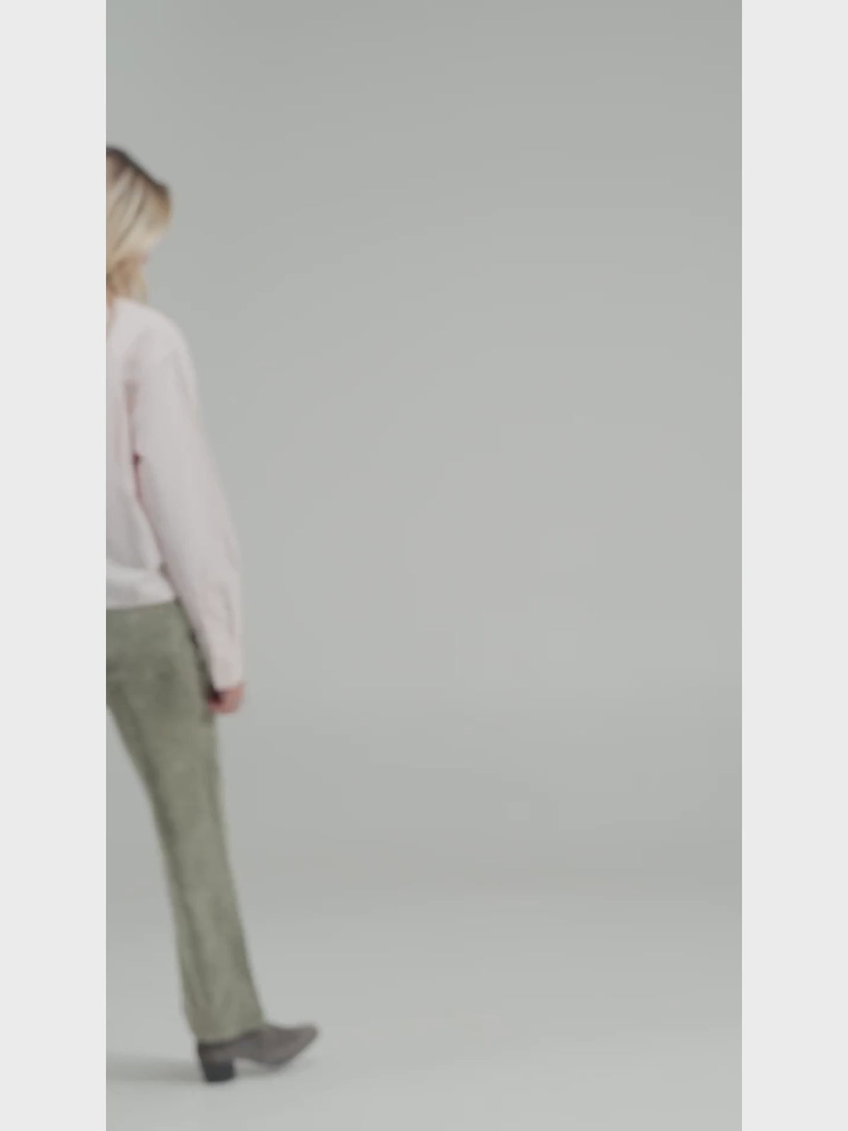 Pantalon straight en velours POLA
