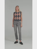 Jean mom gris PATRICIA
