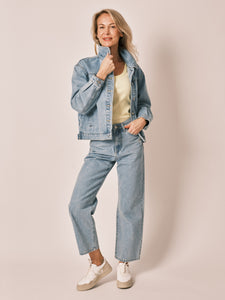 Veste en jean fleur oversize VICKY EMBRO