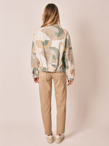 VIOLINE Camo oversized jacket 100% cotton