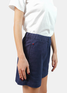 Short ample en jean ABBY bleu marine