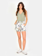 AMELIA cotton floral loose shorts