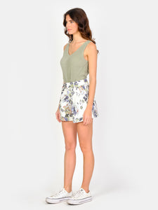 AMELIA cotton floral loose shorts