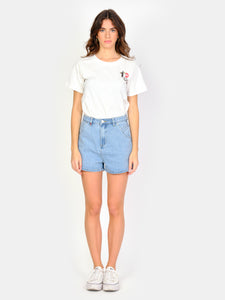 Short ample en jean taille haute AMELY