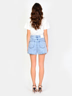 AMELY high-waisted denim shorts