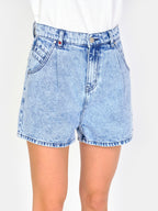 AMELY high-waisted denim shorts