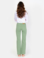 BELLA green bootcut jeans