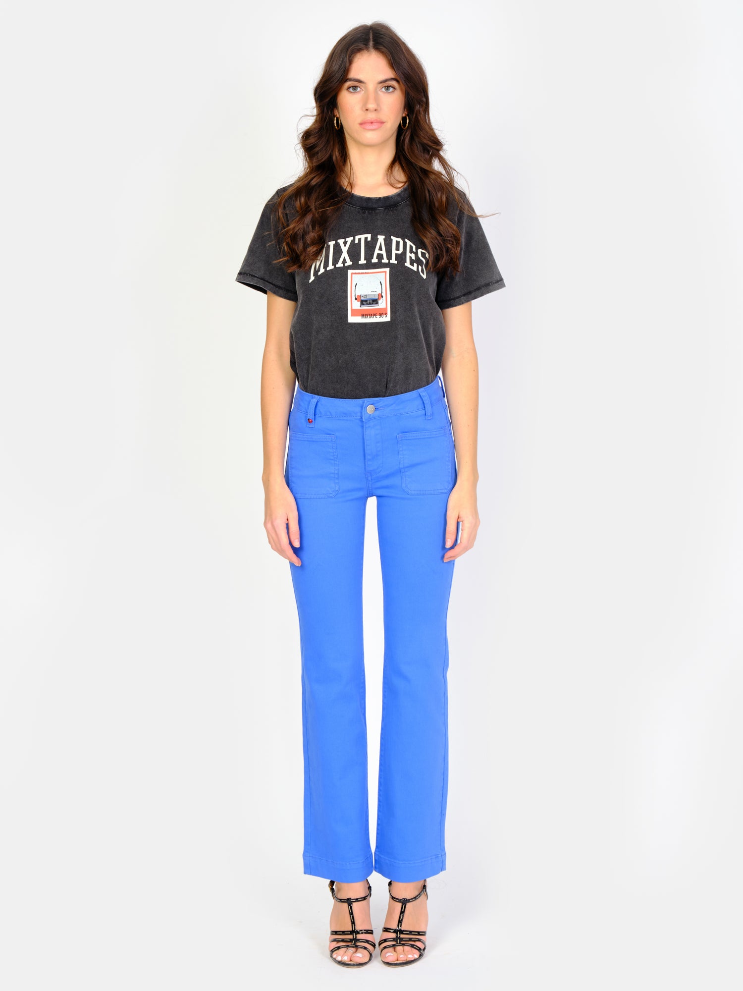 BELLA royal blue bootcut jeans