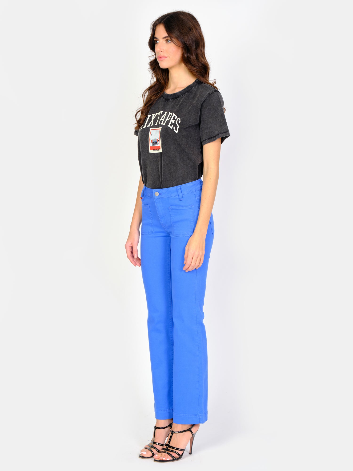 BELLA royal blue bootcut jeans