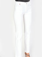 BELLA white bootcut jeans