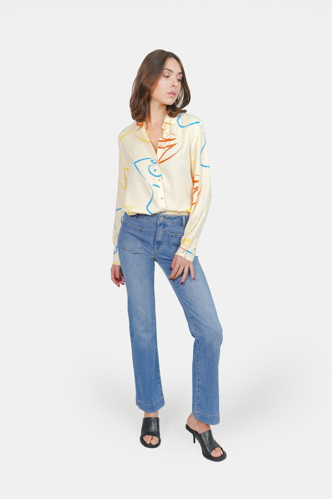 HELENE Arty Graphic Patterned Shirt