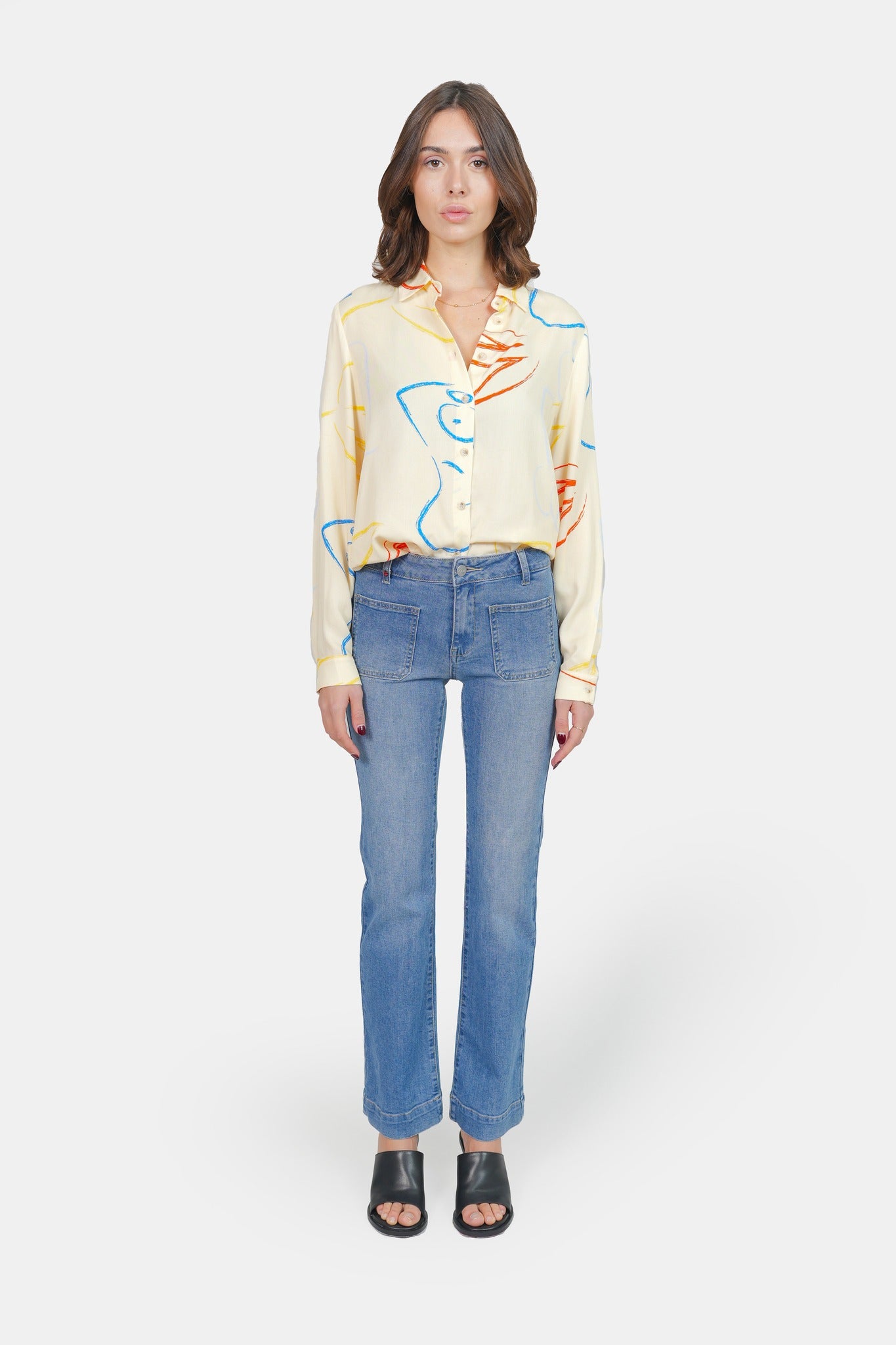 HELENE Arty Graphic Patterned Shirt