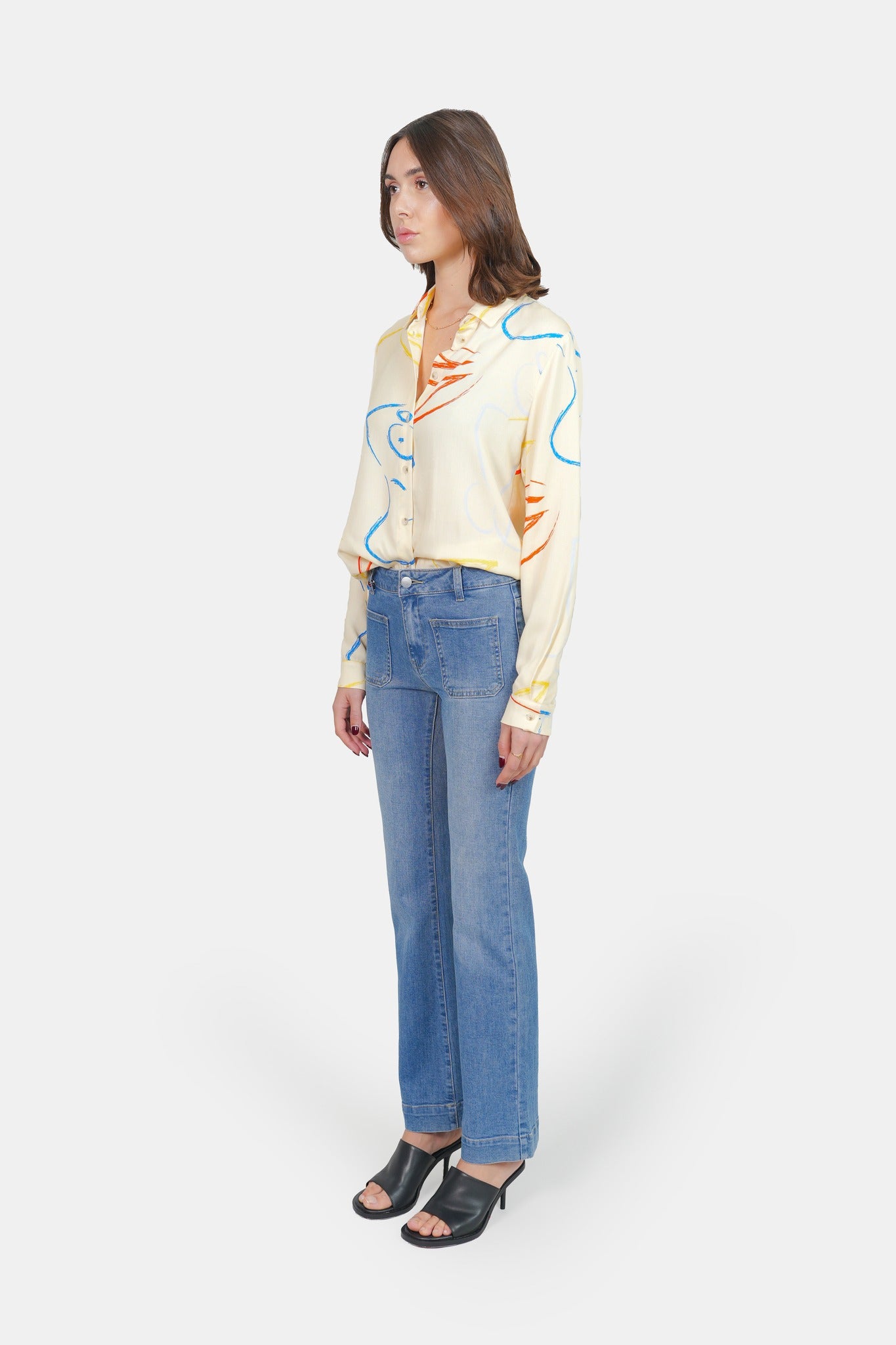 HELENE Arty Graphic Patterned Shirt